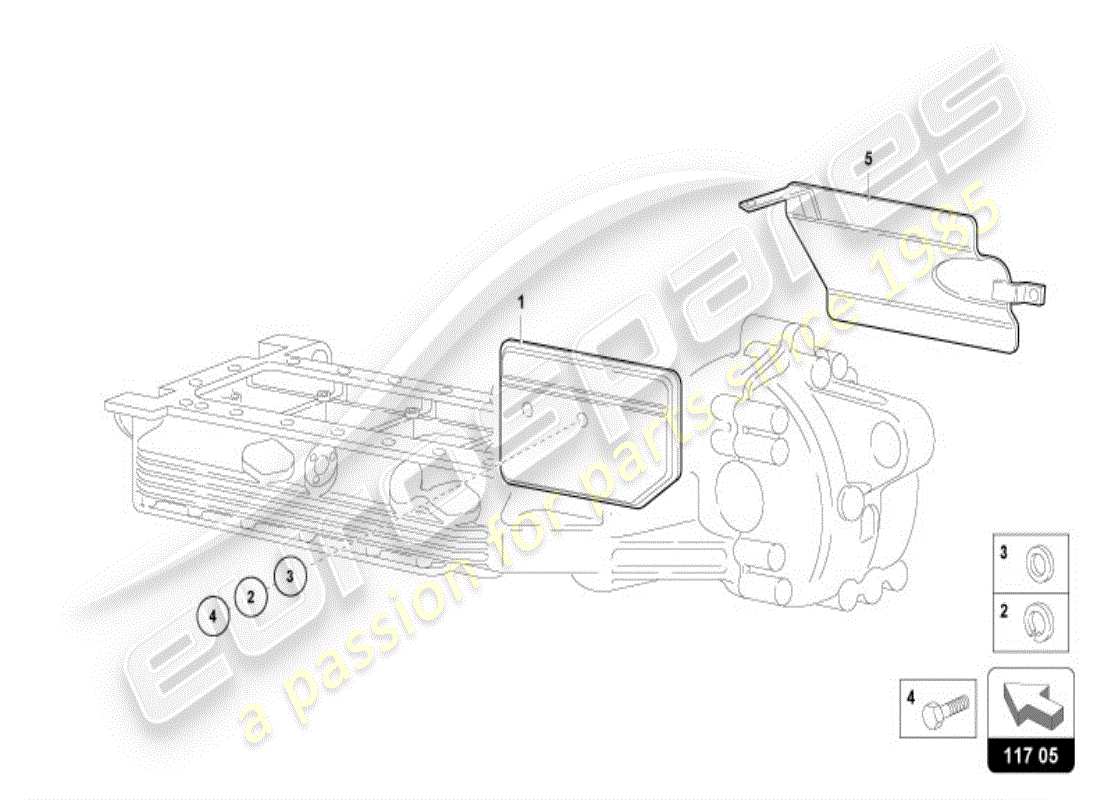 lamborghini diablo vt (1995) oil sump parts diagram
