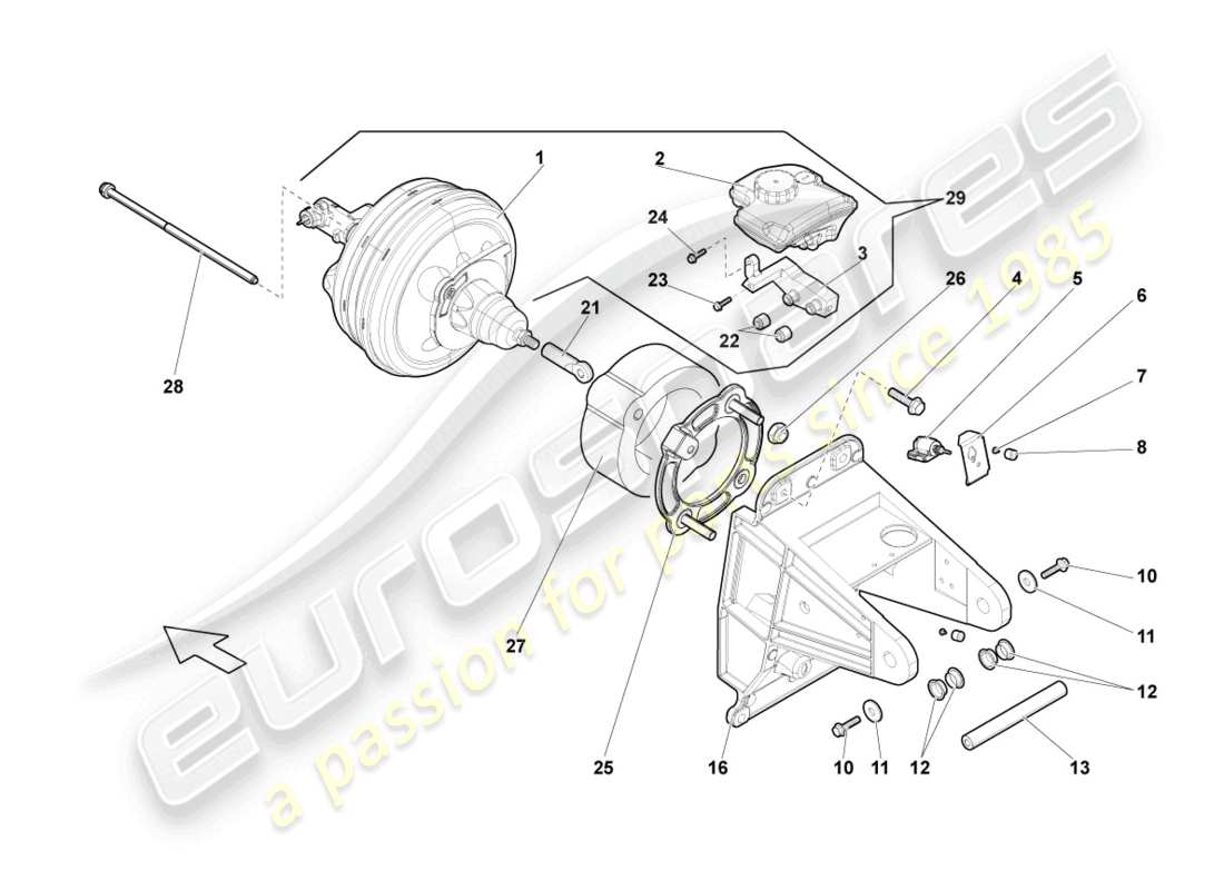 lamborghini gallardo spyder (2008) switch - brake light part diagram