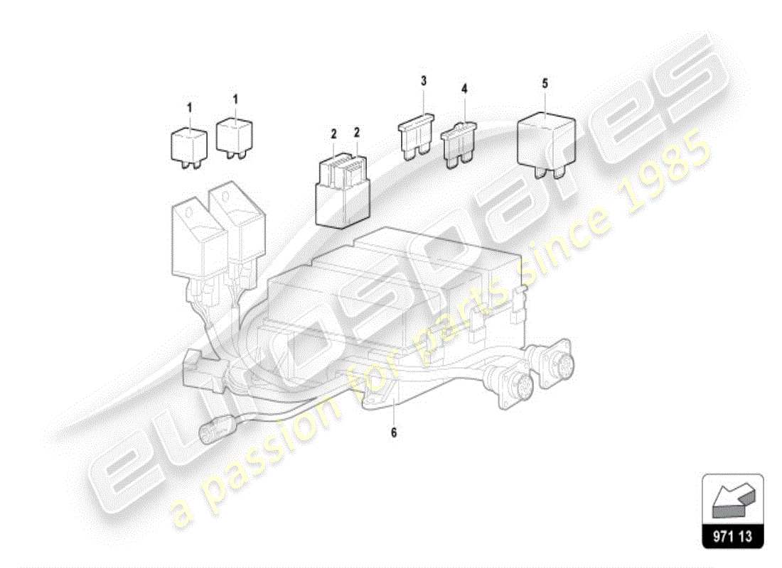 lamborghini diablo vt (1997) fuses parts diagram
