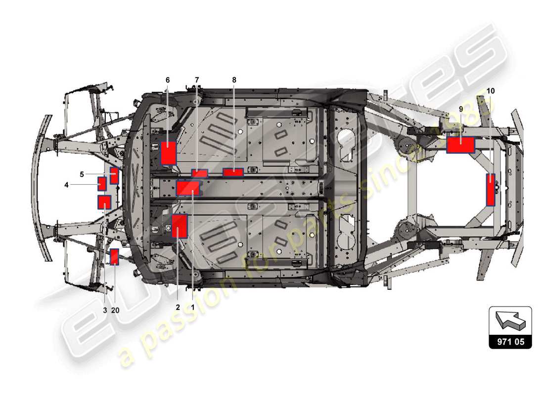 lamborghini 2016 (super trofeo) ecu's and power cables part diagram