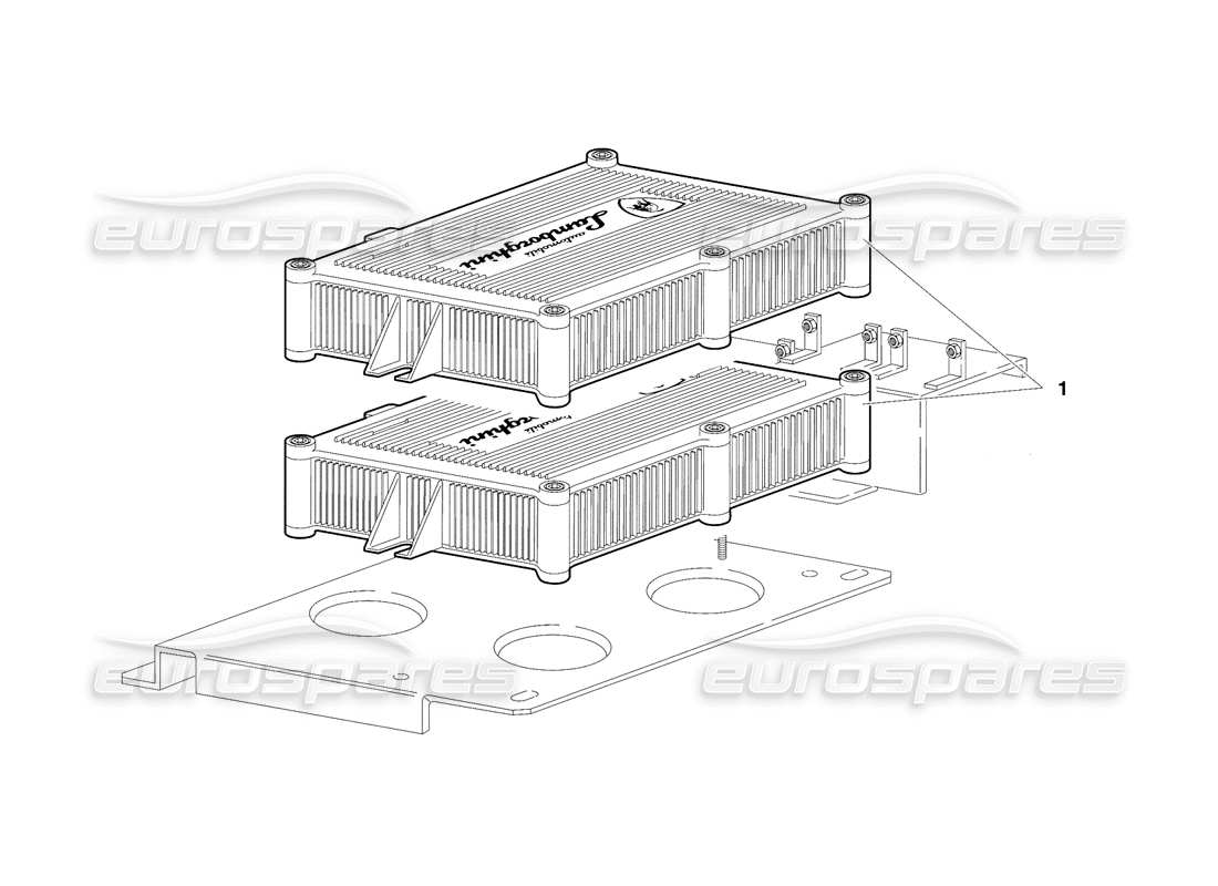 lamborghini diablo se30 (1995) electronic injection units (valid for usa - january 1995) parts diagram