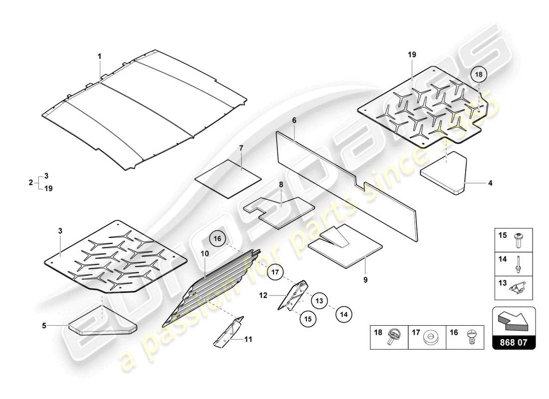 lamborghini lp770-4 svj coupe (2022) interior decor part diagram