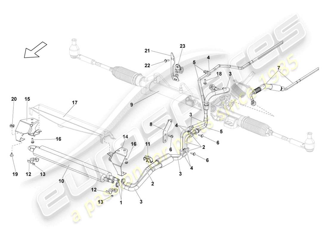 lamborghini lp550-2 coupe (2011) oil cooler part diagram