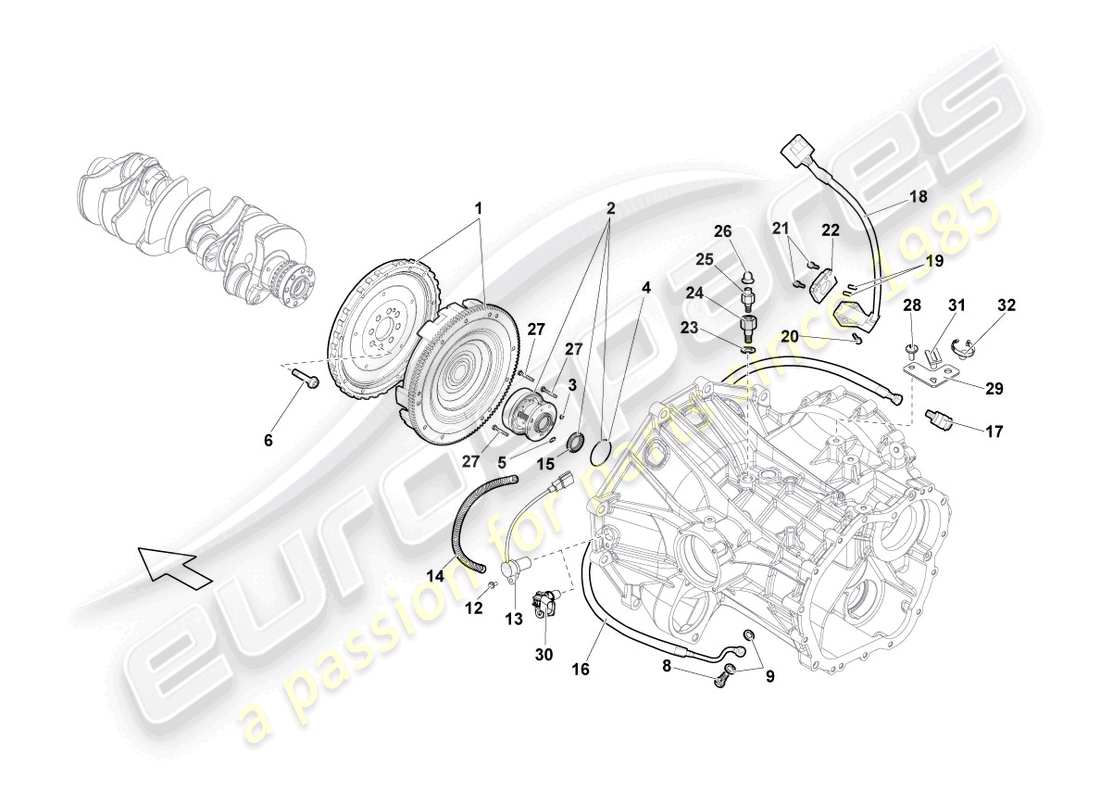 lamborghini lp560-4 coupe (2010) coupling part diagram