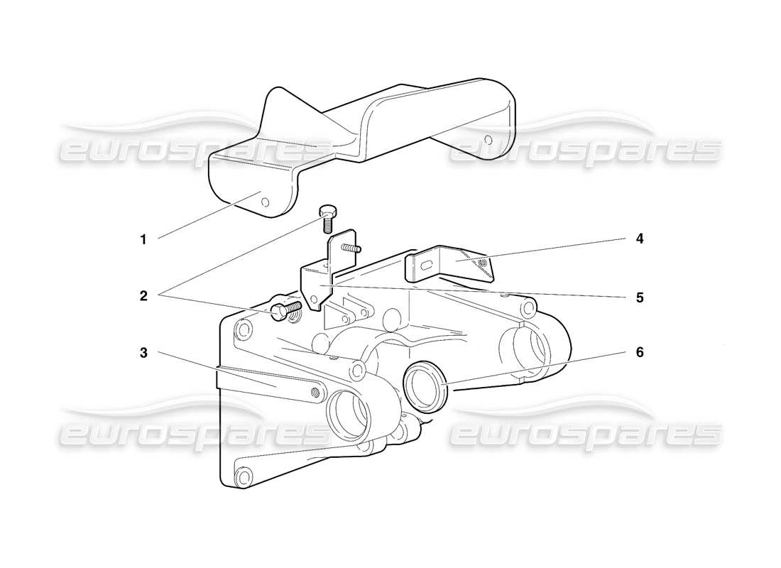 lamborghini diablo sv (1997) pedal mounting (valid for rh d. - march 1997) parts diagram