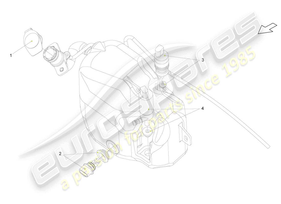 lamborghini lp560-4 coupe (2010) water level sender part diagram