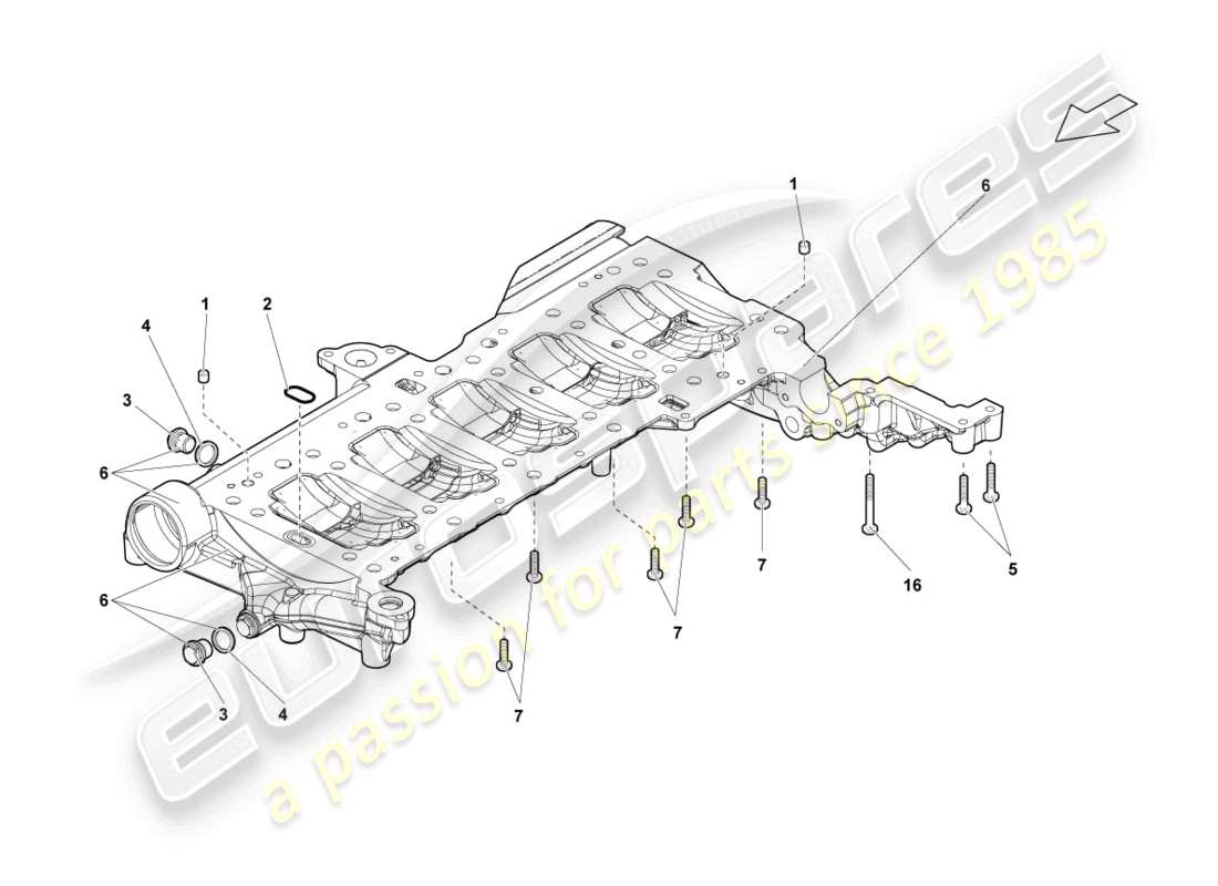 lamborghini lp560-4 coupe (2010) engine oil sump part diagram