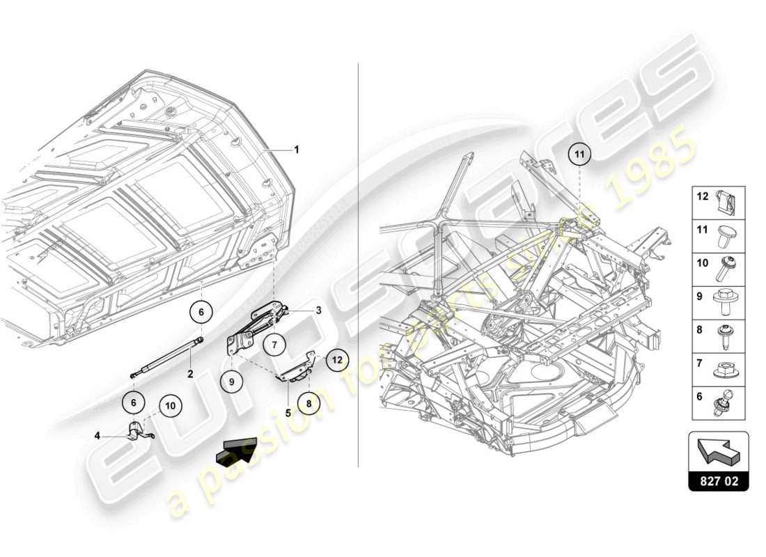 a part diagram from the lamborghini sterrato (2024) parts catalogue