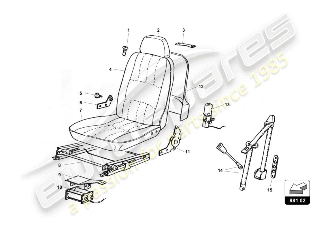 part diagram containing part number 007035051