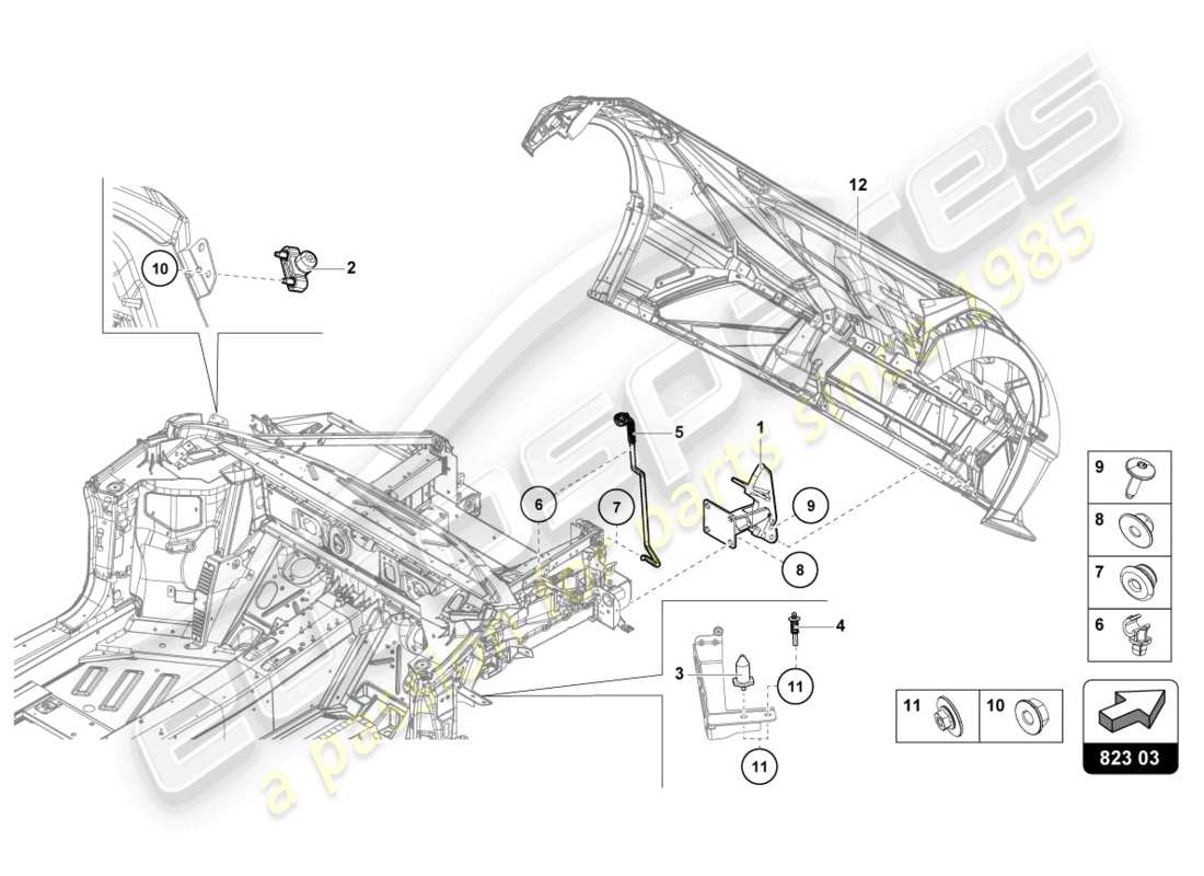 part diagram containing part number 1u0823397