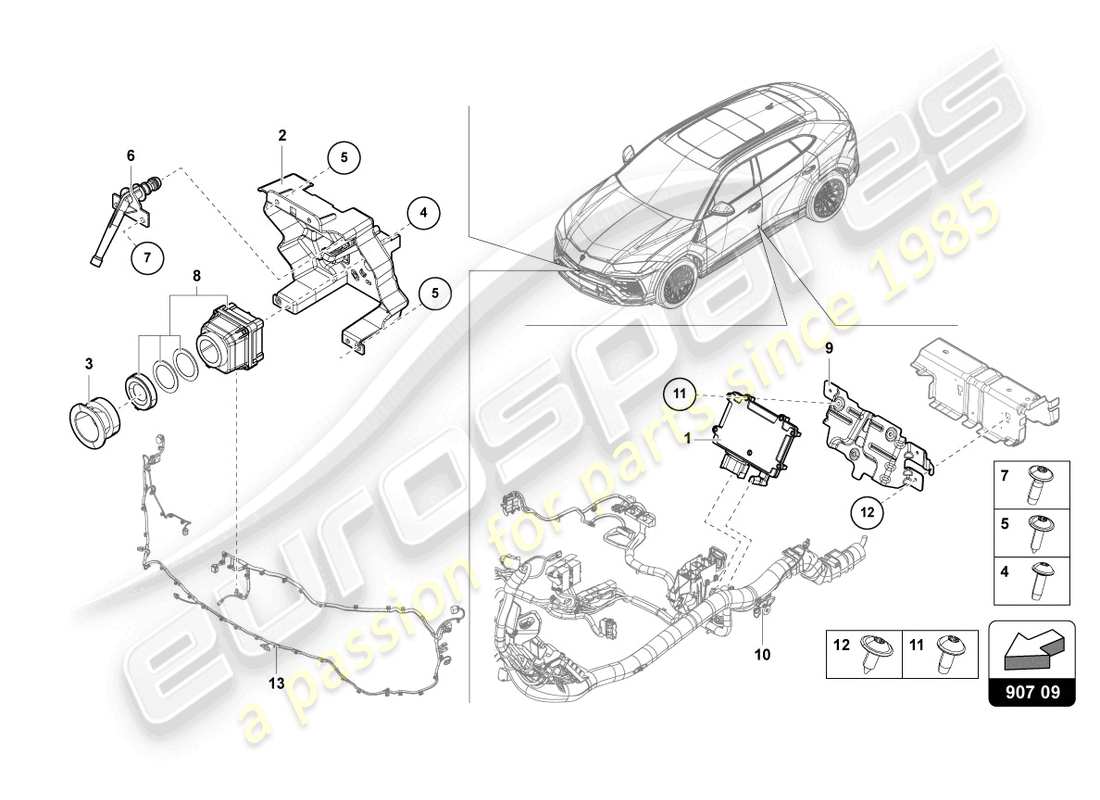 part diagram containing part number 4m0907390a