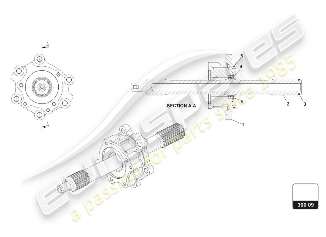 a part diagram from the lamborghini huracan squadra corse parts catalogue