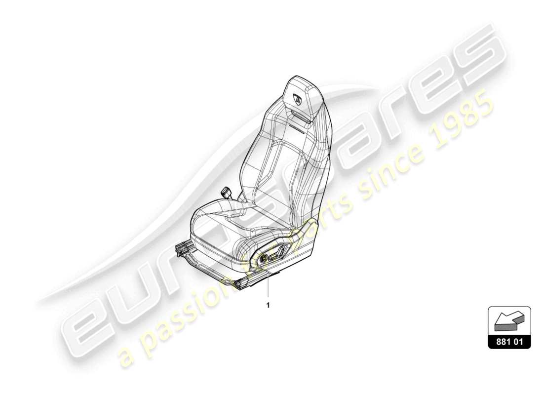 a part diagram from the lamborghini urus s (2024) parts catalogue
