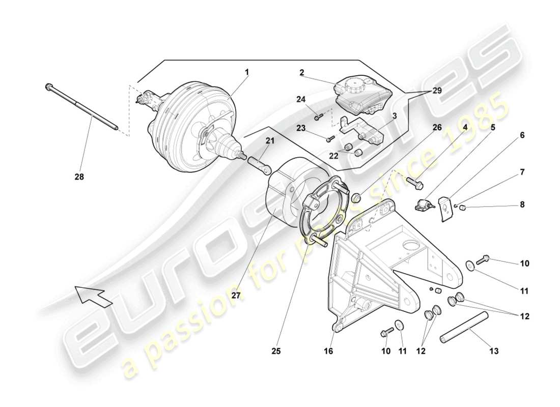 a part diagram from the lamborghini lp550-2 coupe (2014) parts catalogue