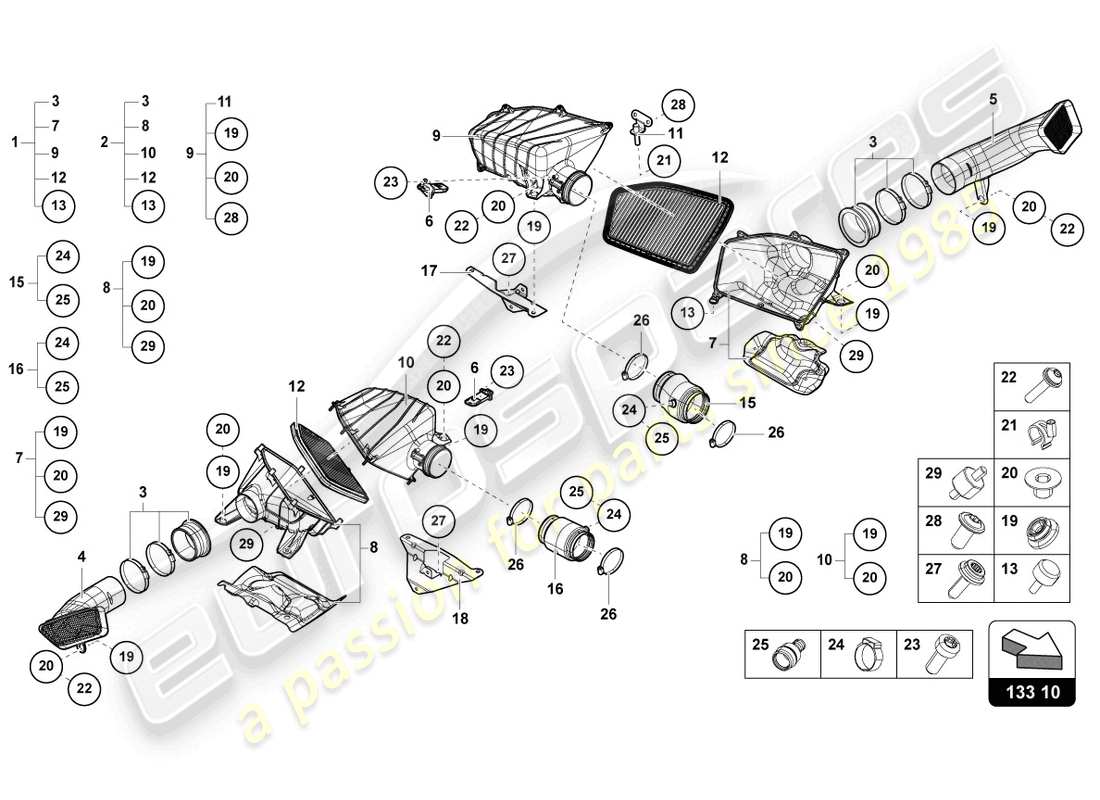 part diagram containing part number 8z0129669a