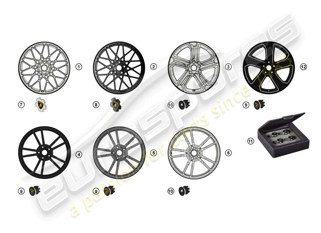 lamborghini lp570-4 sl (accessories) retrofit kit part diagram