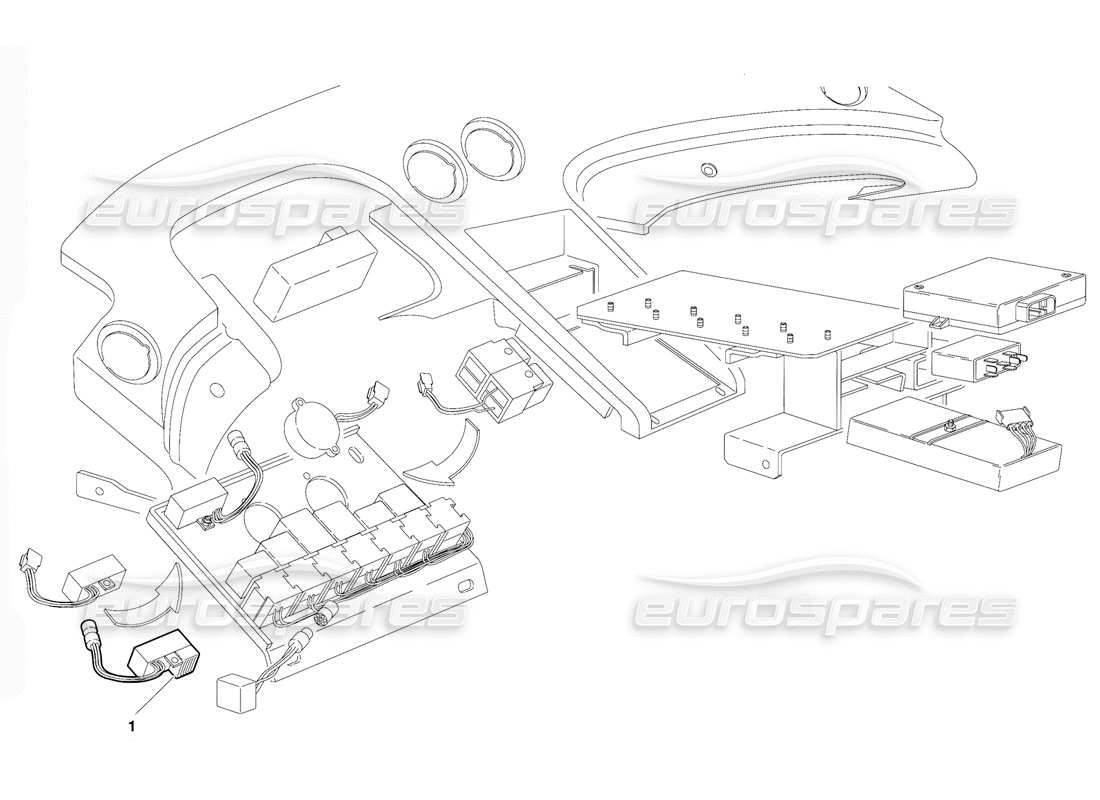 lamborghini diablo (1991) electrical system (valid for saudi arabia version - october 1991) part diagram