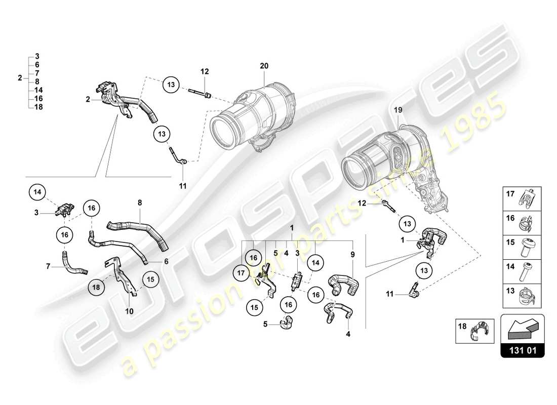 lamborghini urus (2022) control line with pressure difference sender opf part diagram