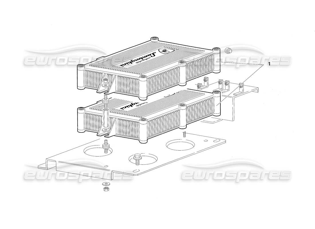 lamborghini diablo sv (1997) eletronic injection units (valid for saudi arabia - march 1997) parts diagram