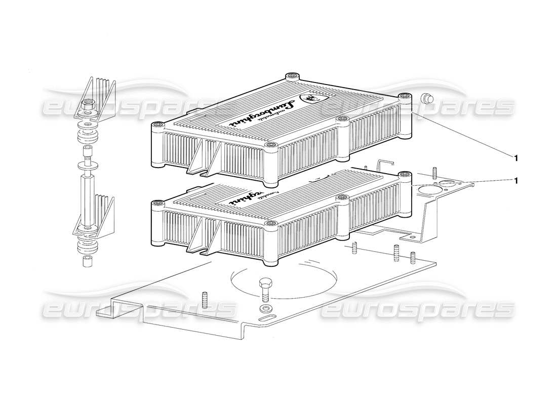 lamborghini diablo (1991) electronic injection units (valid for saudi arabia version - october 1991) parts diagram