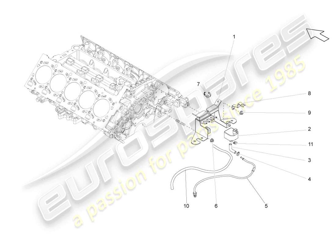 lamborghini gallardo spyder (2007) emission warning sensor parts diagram