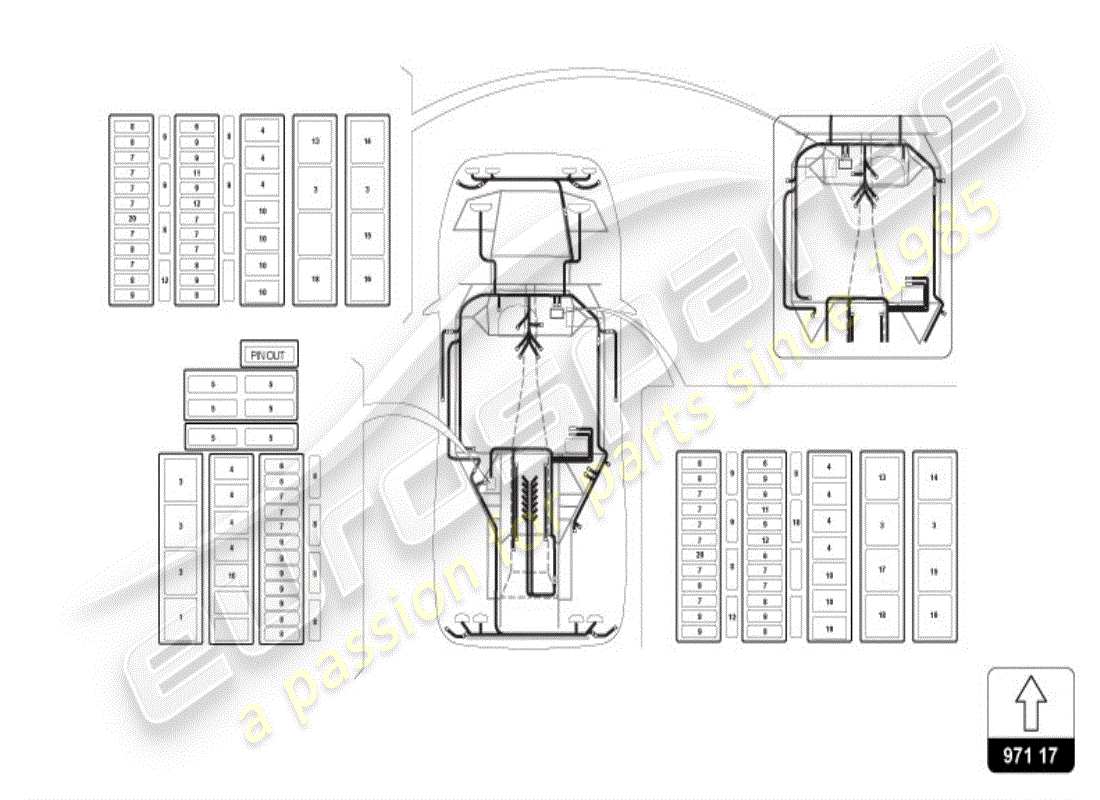 lamborghini diablo vt (1998) electrical system parts diagram