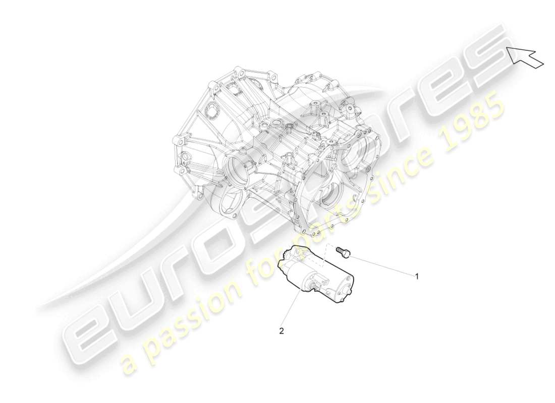 lamborghini gallardo spyder (2008) starter part diagram