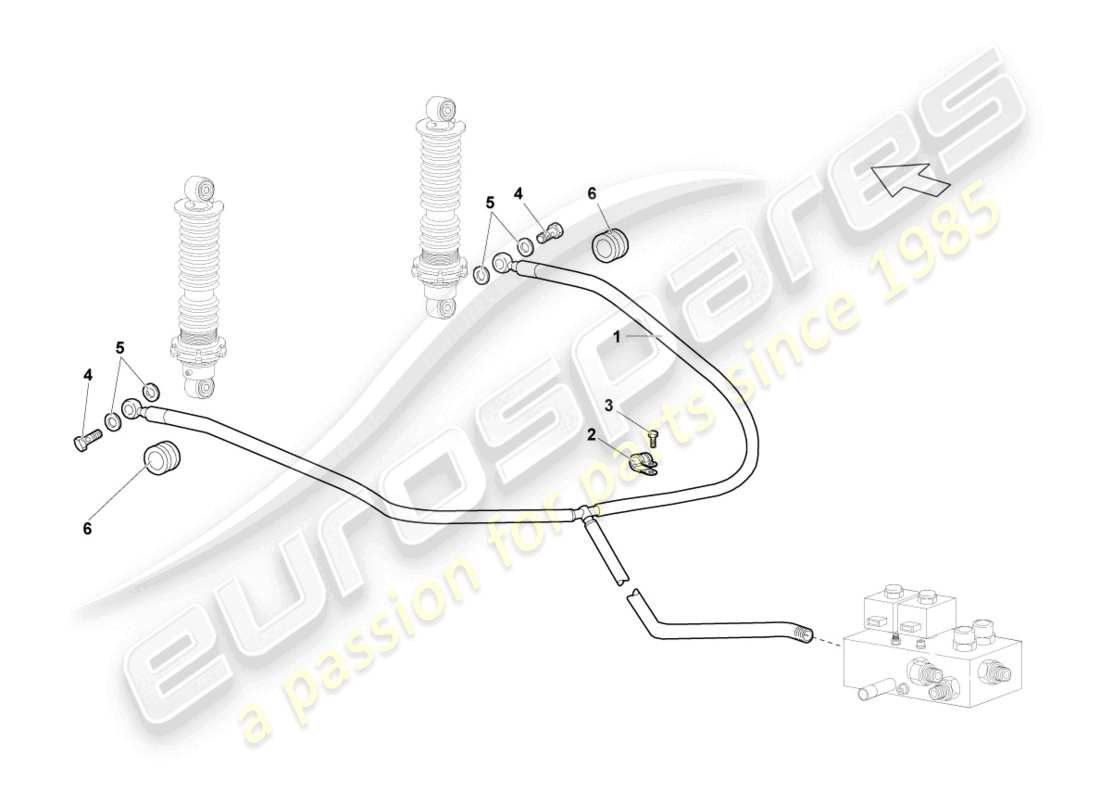 lamborghini lp640 roadster (2010) chassis (self part diagram