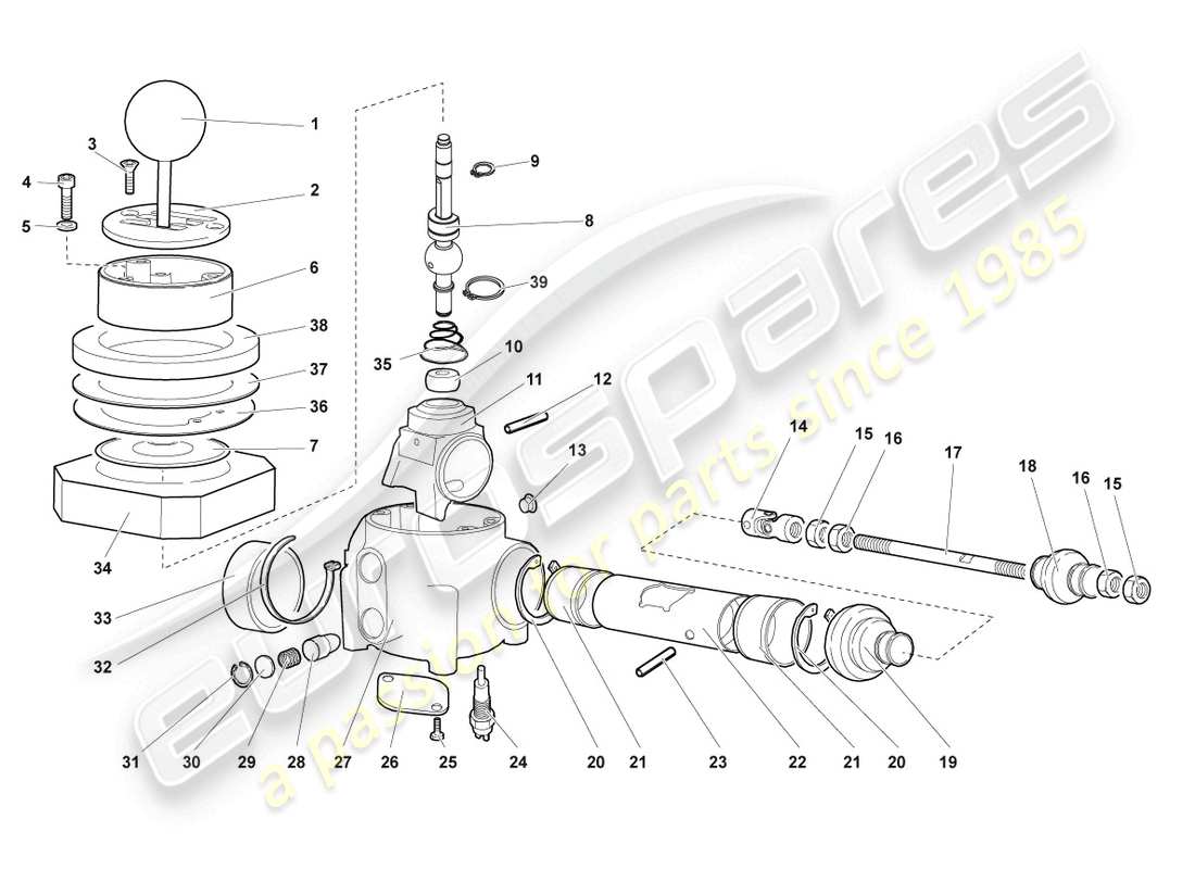 lamborghini reventon roadster mounting for shift mechanism parts diagram