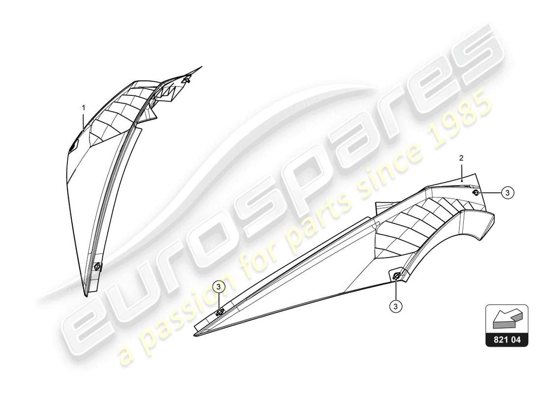 lamborghini 2018 (super trofeo evo) front fender part diagram