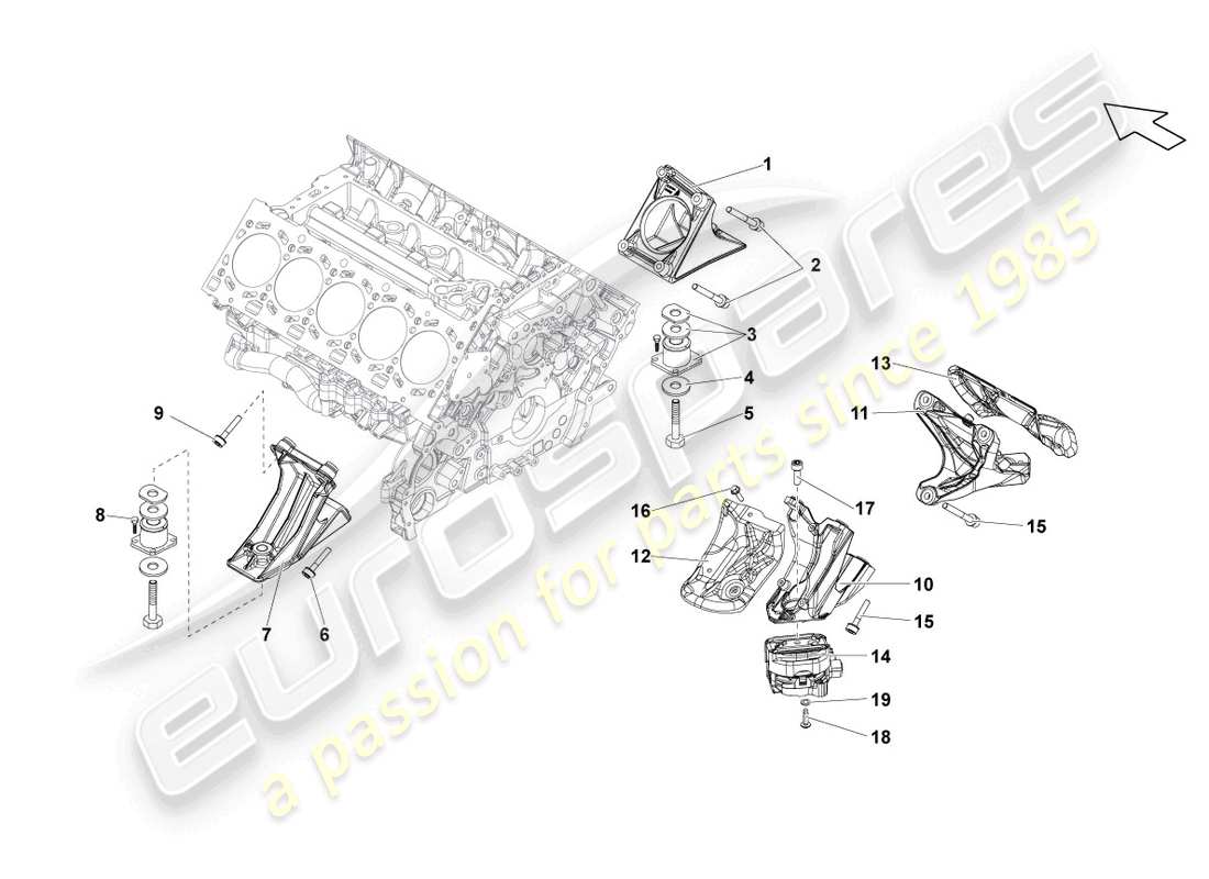 lamborghini gallardo coupe (2007) securing parts for engine part diagram