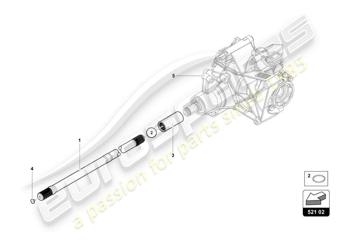 lamborghini 2022 (lp770-4 svj coupe) input shaft part diagram