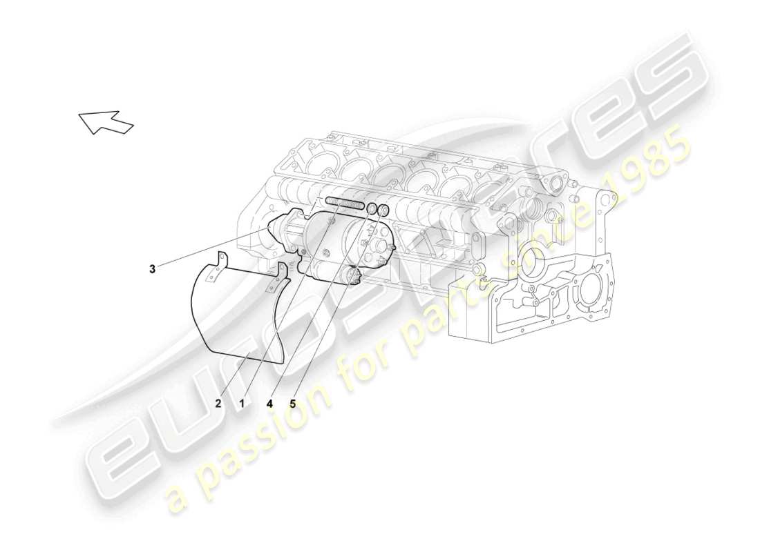 lamborghini lp640 coupe (2010) starter and single parts parts diagram