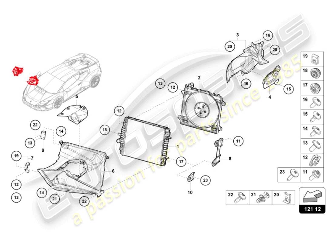 part diagram containing part number 4t0121234