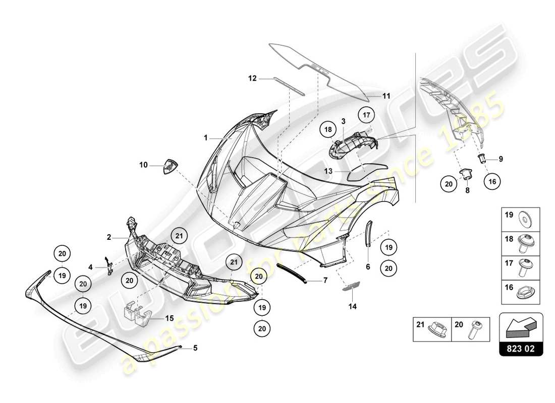 part diagram containing part number 4t3821304a