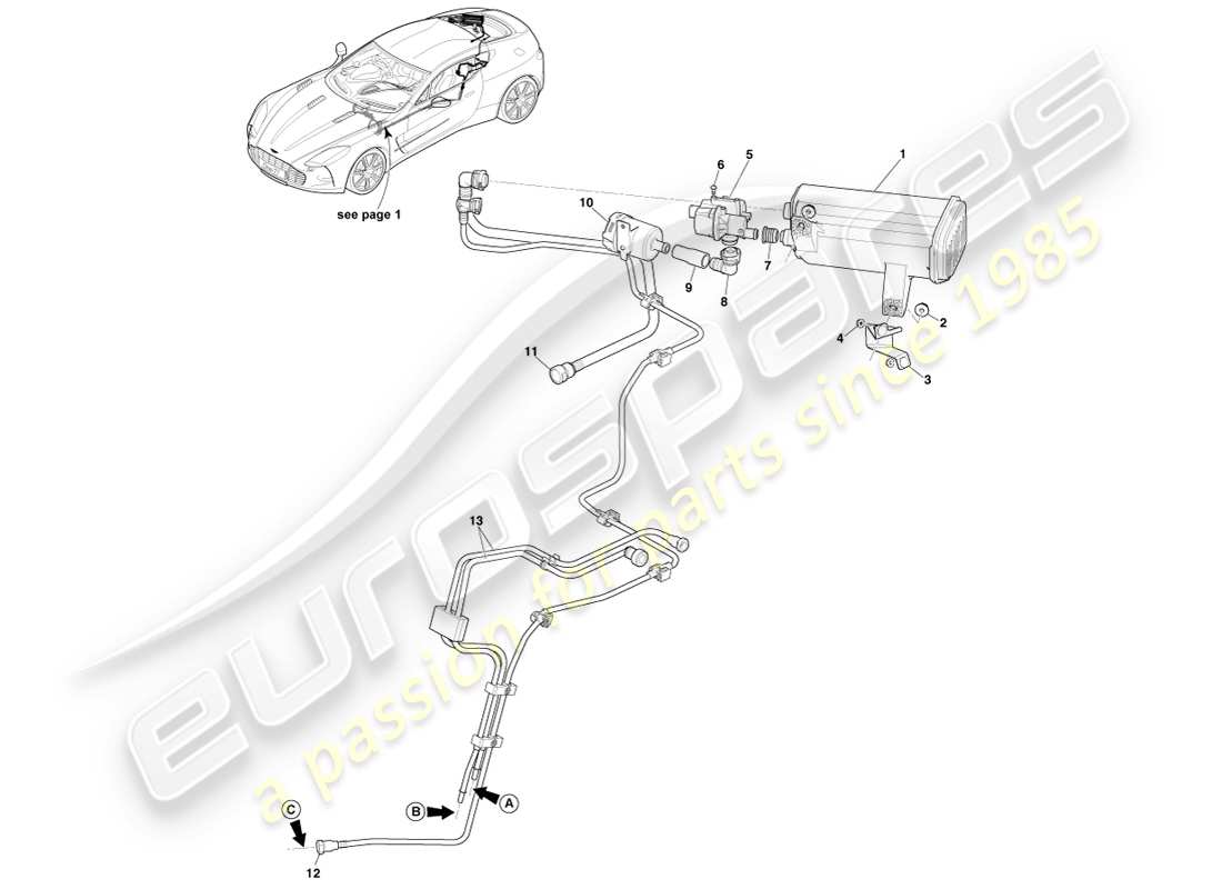 part diagram containing part number aa-070205-3