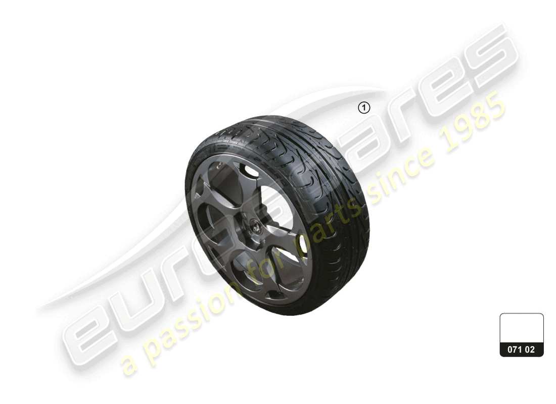 a part diagram from the lamborghini aventador ultimae (accessories) parts catalogue