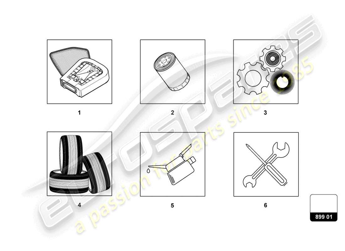 a part diagram from the lamborghini urus (2020) parts catalogue