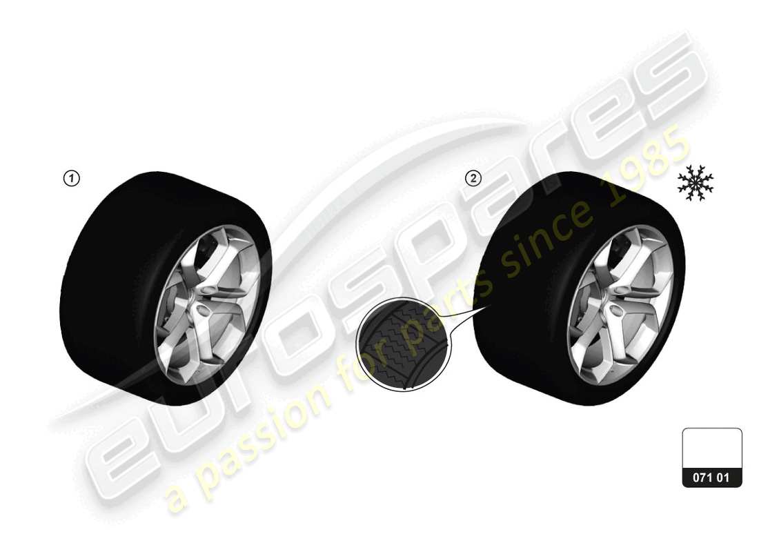 lamborghini accessories (sto) tyres part diagram