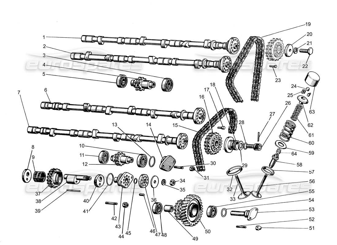 lamborghini espada distribution (to 450) part diagram