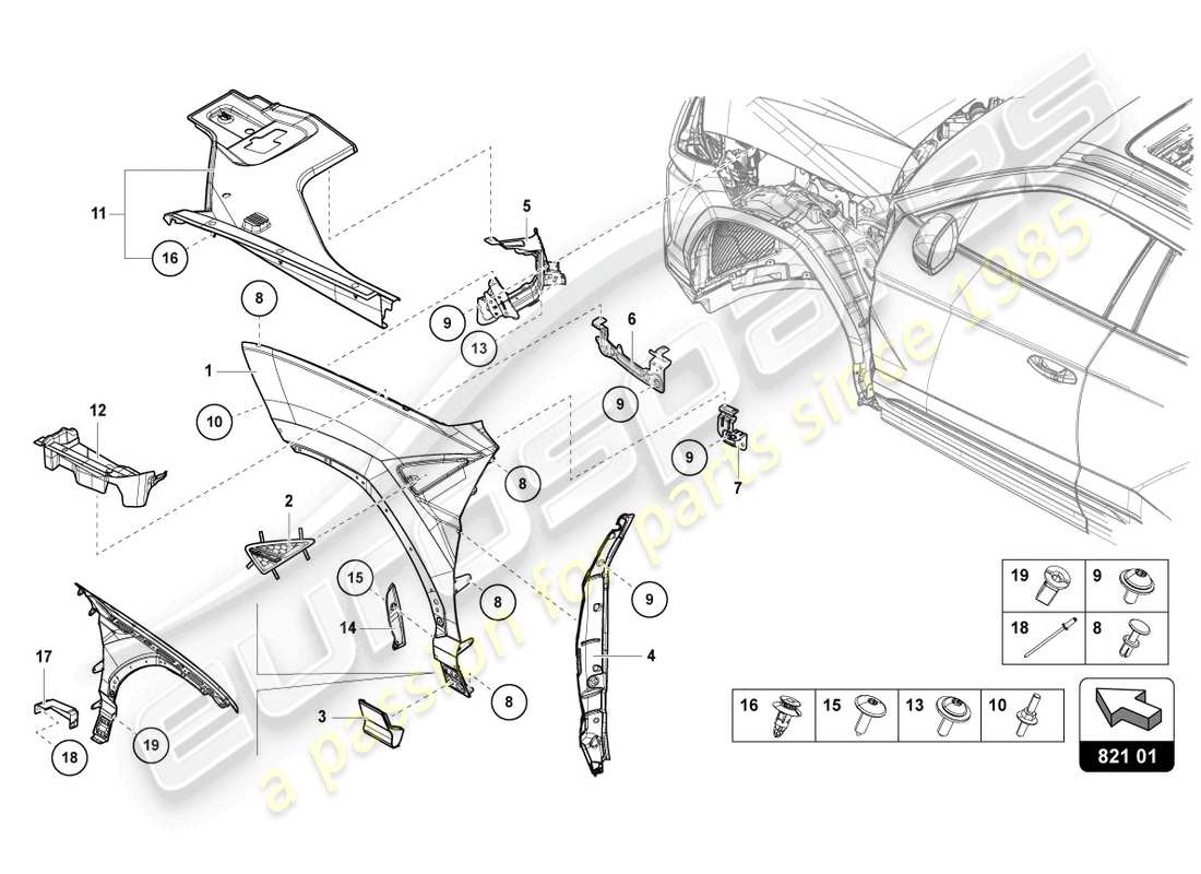 part diagram containing part number 4ml821169