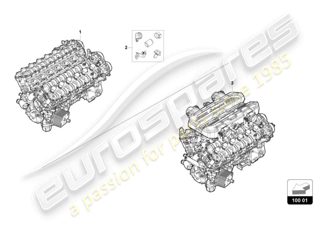 lamborghini revuelto coupe (2024) engine parts diagram