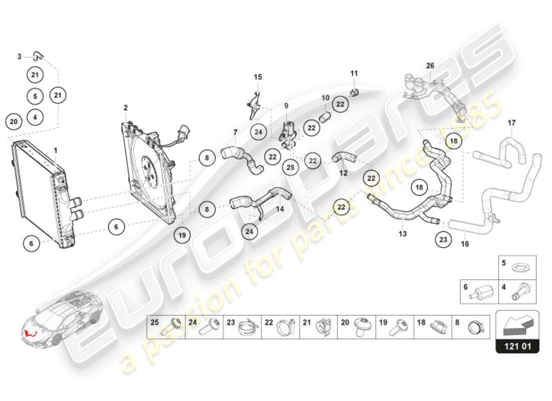 part diagram containing part number 47b121252a