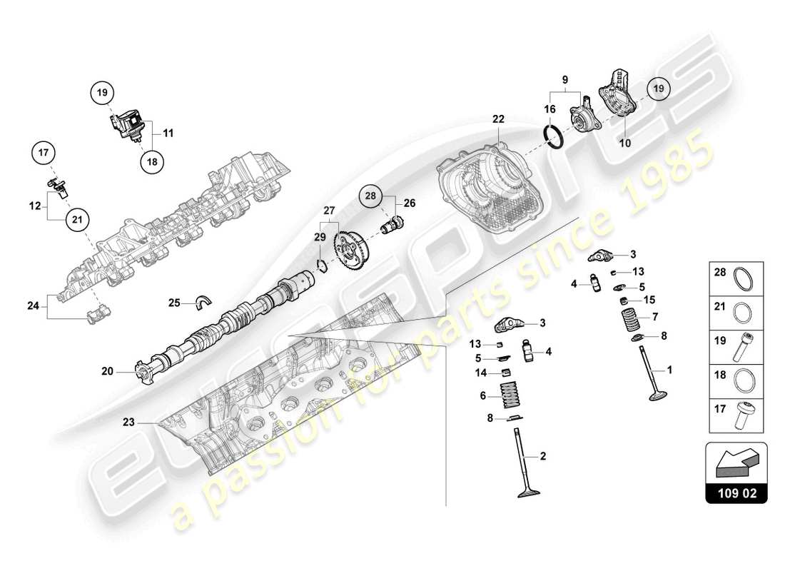 a part diagram from the lamborghini urus (2019) parts catalogue