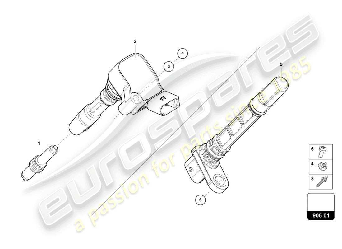 a part diagram from the lamborghini urus performante (2023) parts catalogue