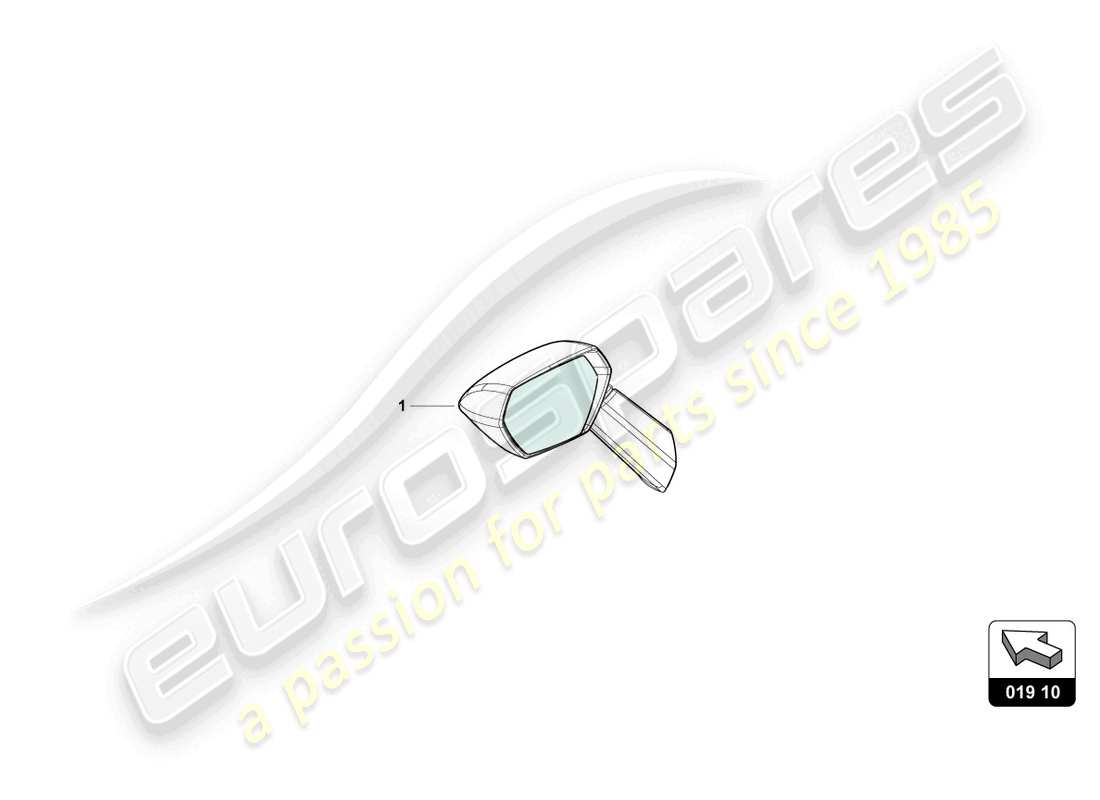 lamborghini accessories (sterrato) bag for exterior mirror part diagram