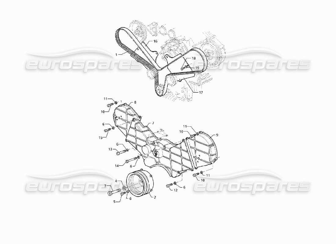 maserati qtp v8 (1998) timing control part diagram