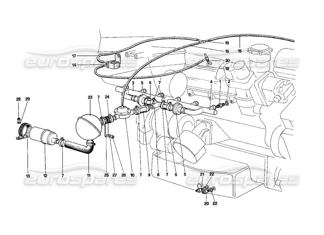 ferrari 412 (mechanical) air injection - for ch version part diagram