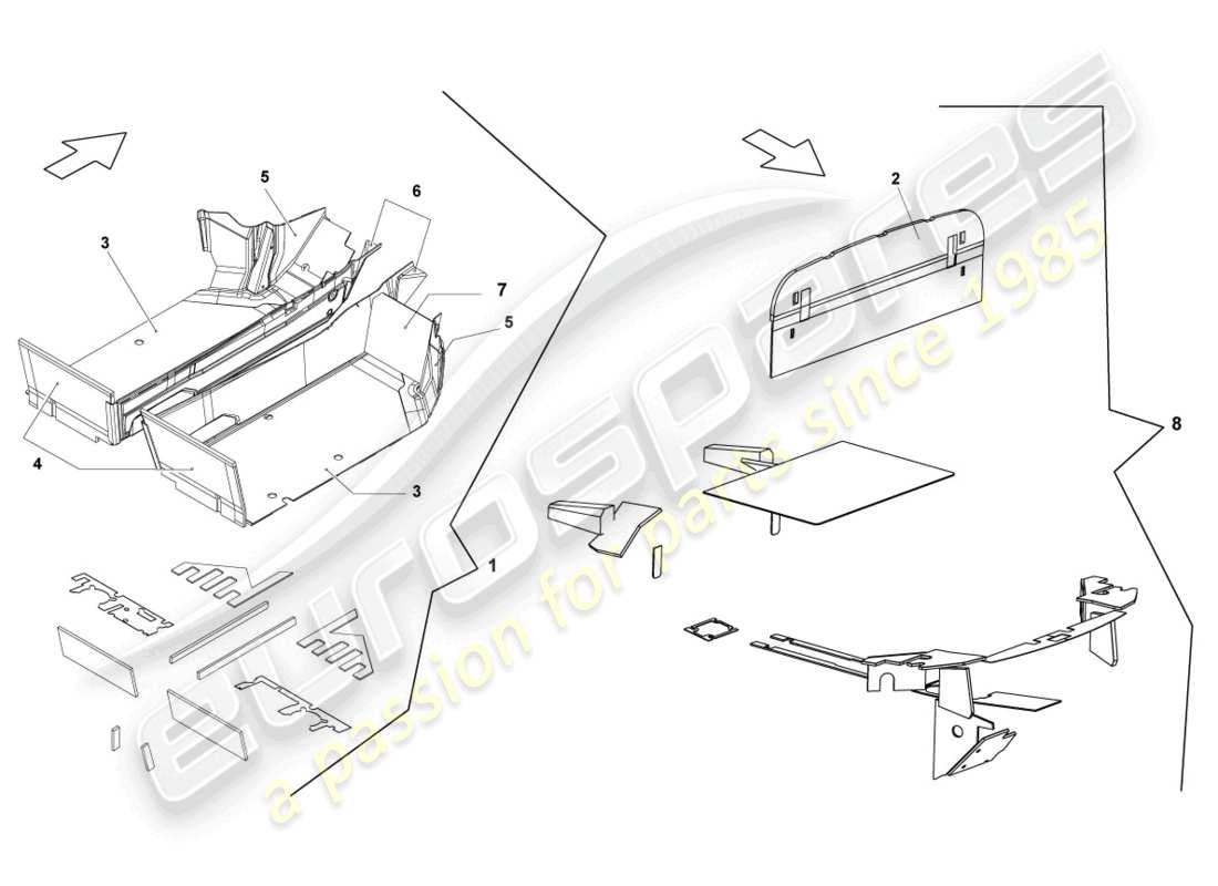 lamborghini lp570-4 sl (2011) floor covering part diagram