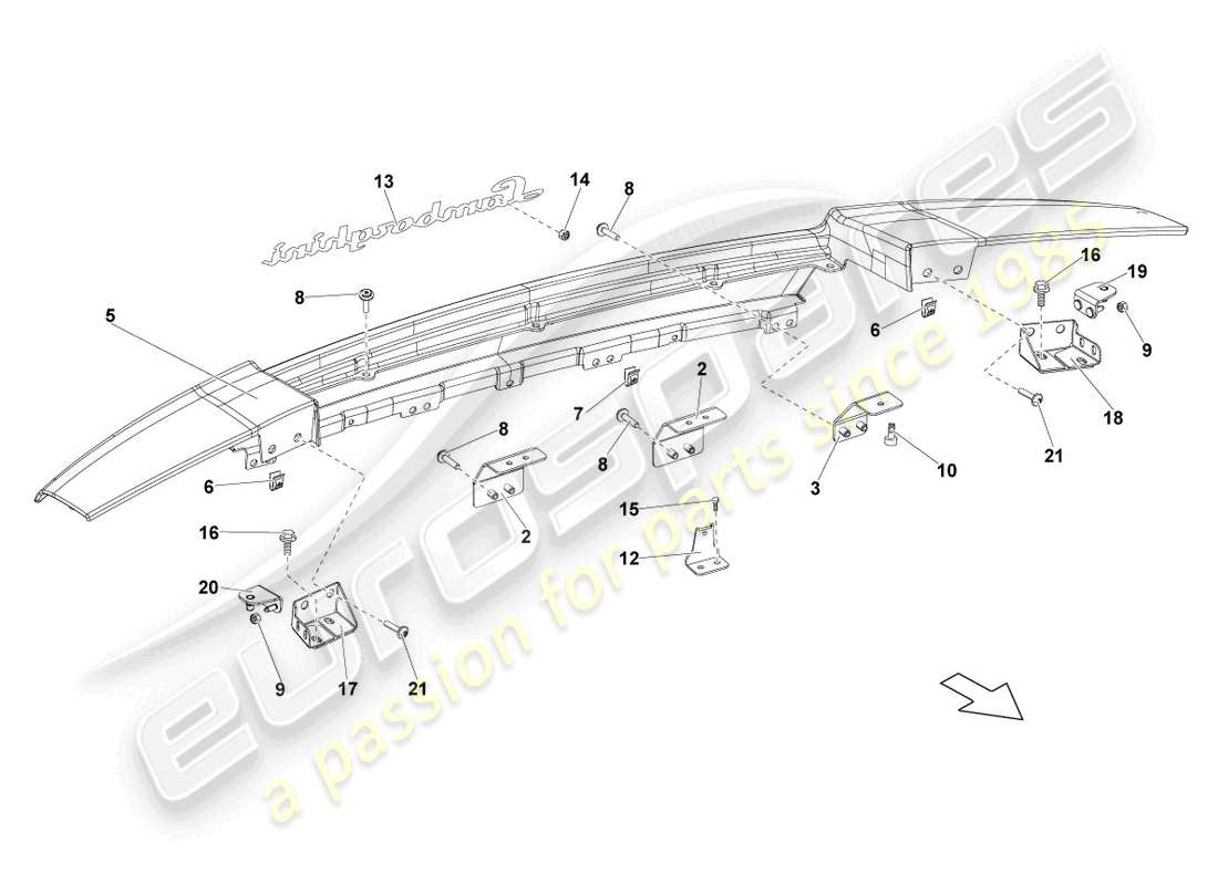 lamborghini lp570-4 spyder performante (2012) trim part diagram